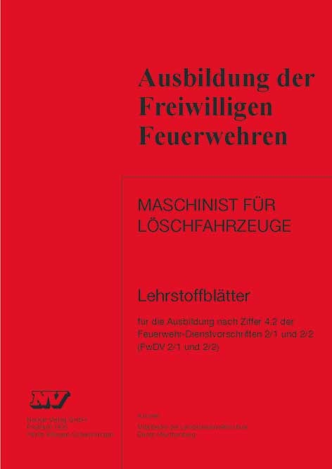 Maschinist für Löschfahrzeuge