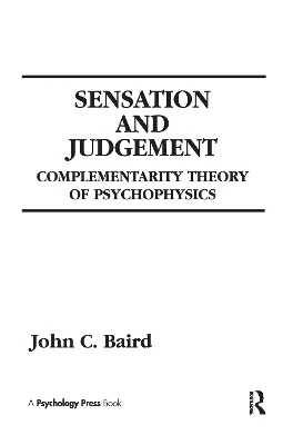 Sensation and Judgment - John C. Baird