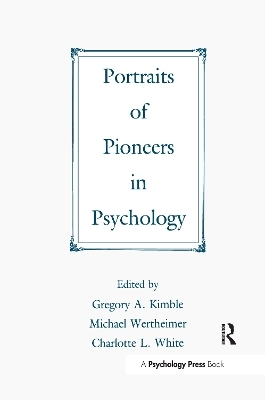 Portraits of Pioneers in Psychology - 