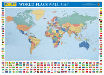 Philip's World Flags Wall Map