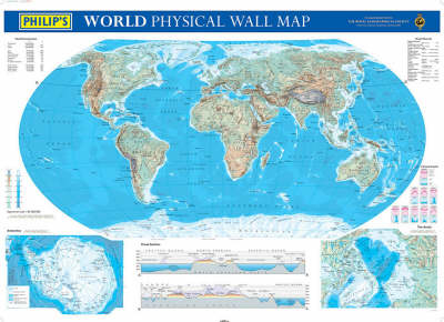 Philip's World Physical Wall Map