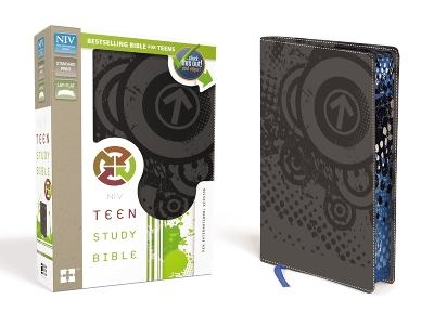 NIV, Teen Study Bible, Leathersoft, Gray, Printed Page Edges