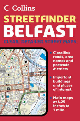 Belfast Streetfinder Colour Atlas -  Collins UK