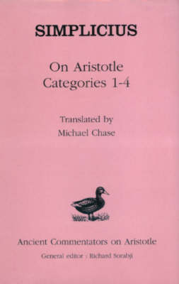 On Aristotle "Categories 1-4" - Of Cilicia Simplicius