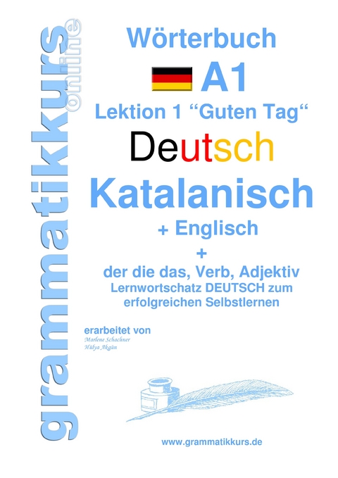 Wörterbuch Deutsch - Katalanisch - Englisch Niveau A1 -  Marlene Schachner,  Edouard Akom