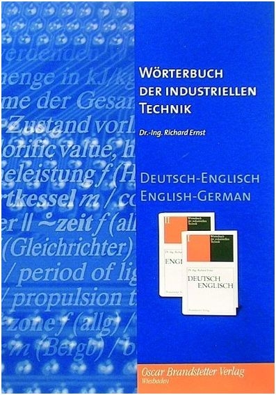 CD-ROM Wörterbuch der industriellen Technik / Dictionary of Engineering and Technology - Richard Ernst