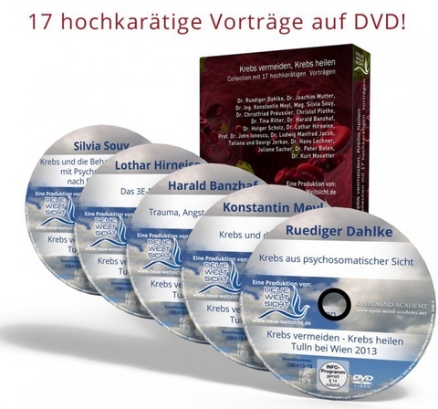 Komplettset vom Kongress "Krebs vermeiden, Krebs heilen" - Set mit 18 DVDs