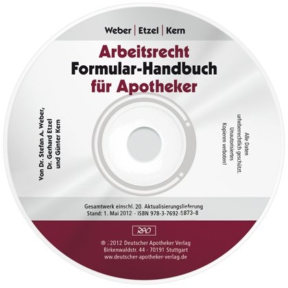 Arbeitsrecht für Apotheker CD-ROM VO 21