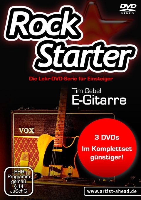 Rockstarter Vol. 1-3 - E-Gitarre (3 DVDs) - Tim Gebel