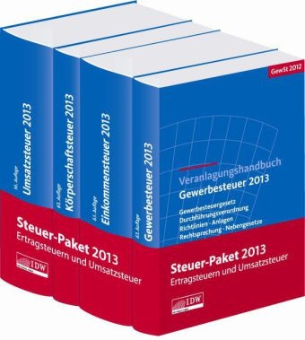 Steuer-Paket 2013: Ertragsteuern und Umsatzsteuer