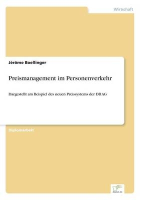 Preismanagement im Personenverkehr - Jérôme Boellinger