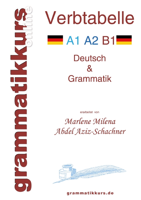 Verbtabelle Deutsch A1 A2 B1 -  Marlene Milena Abdel Aziz-Schachner