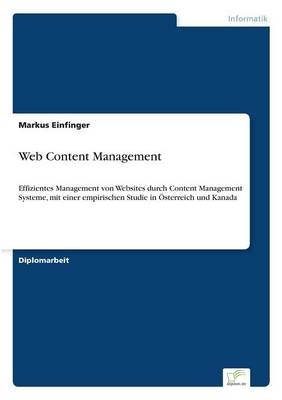 Web Content Management - Markus Einfinger