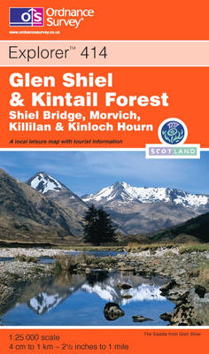 Glen Shiel and Kintail Forest -  Ordnance Survey