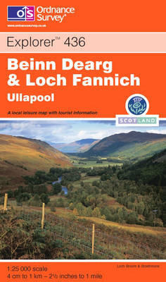 Beinn Dearg and Loch Fannich -  Ordnance Survey