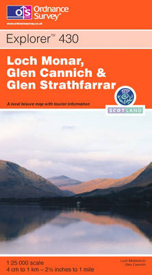 Loch Monar, Glen Cannich and Glen Strathfarrar -  Ordnance Survey