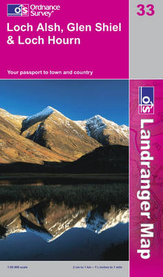 Loch Alsh, Glen Shiel and Loch Hourn -  Ordnance Survey