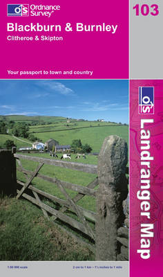 Blackburn and Burnley, Clitheroe and Skipton -  Ordnance Survey