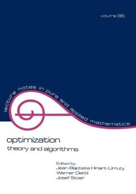 Optimization - Jean-Bapiste Hiriart-Urruty, Werner Oettli, Josef Stoer