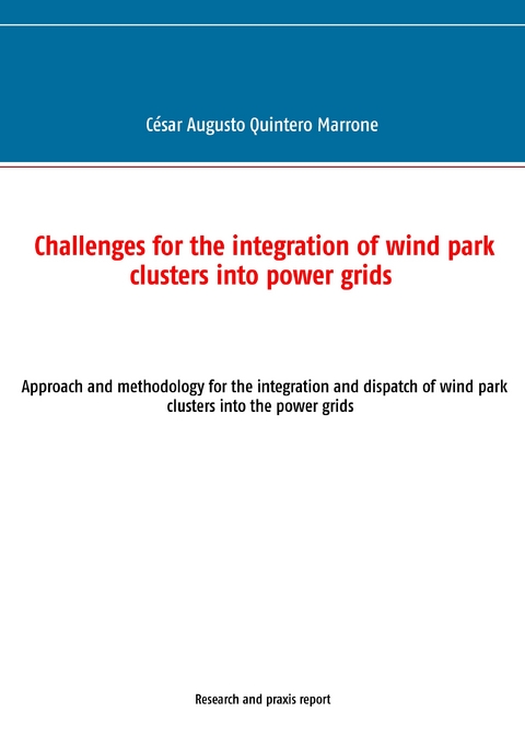 Challenges for the integration of wind park clusters into power grids -  Cesar Augusto Quintero Marrone