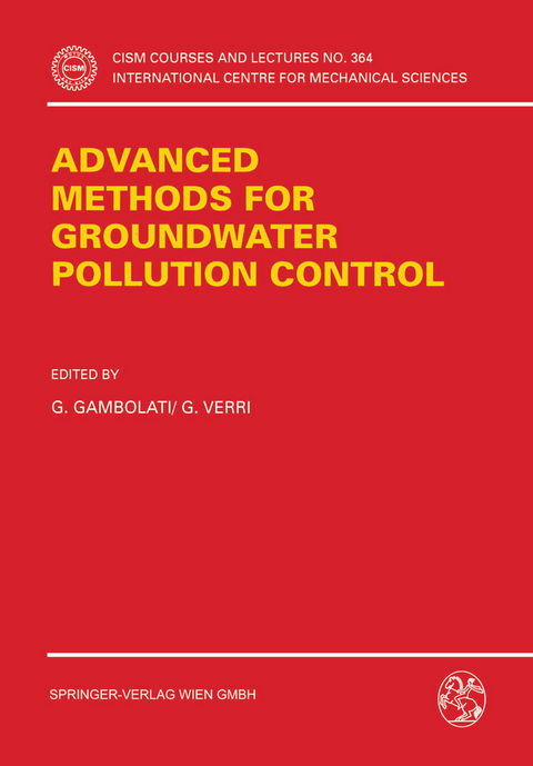 Advanced Methods for Groundwater Pollution Control - 