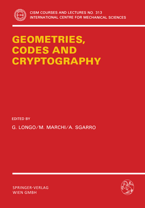 Geometries, Codes and Cryptography - 