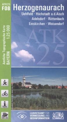 ATK25-F08 Herzogenaurach (Amtliche Topographische Karte 1:25000) - Breitband und Vermessung Landesamt für Digitalisierung  Bayern