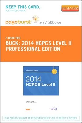 2014 HCPCS Level II Professional Edition - Elsevier eBook on Vitalsource (Retail Access Card) - Carol J Buck