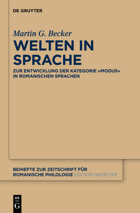 Welten in Sprache - Martin G. Becker