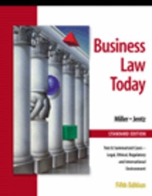 Business Law Today - Roger LeRoy Miller, Gaylord A. Jentz