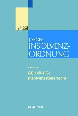 Insolvenzordnung / §§ 148-155; Insolvenzsteuerrecht