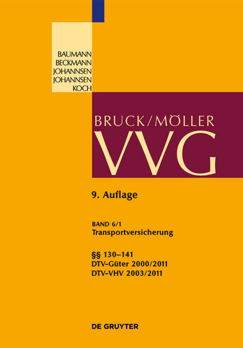 VVG / Transportversicherung §§ 130-141 - 