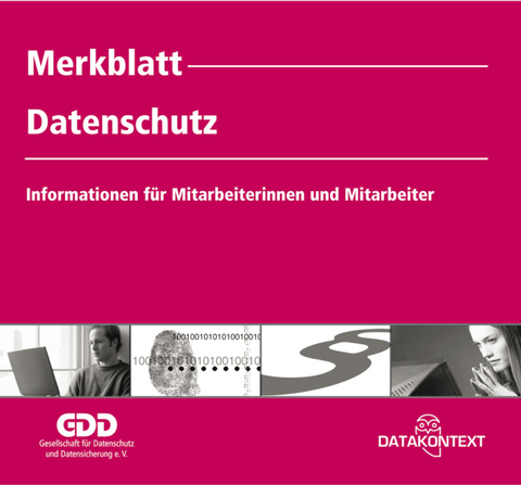 Merkblatt Datenschutz (Inhalt in Farbe)