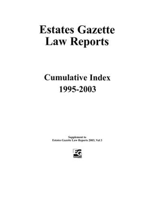 EGLR Cumulative Index 1995 - 2003 - Barry Denyer-Green