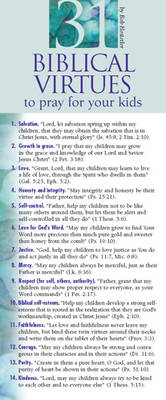 31 Biblical Virtues to Pray for Your Kids 50-Pack - Bob Hostetler