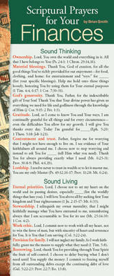 Scriptural Prayers for Your Finances 50-Pack - Contributor Brian Smith