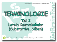 Terminologie Teil 2 - Latein: Restvokabular - Gabriele Glück