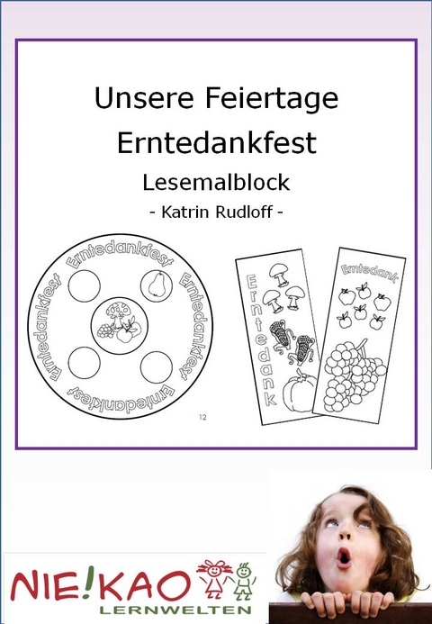 Unsere Feiertage - Erntedankfest Lesemalblock - Katrin Rudloff