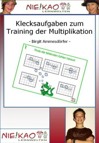 Klecksaufgaben zum Training der Multiplikation - Birgit Ammesdörfer