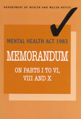 Mental Health Act, 1983 -  Dept.of Health