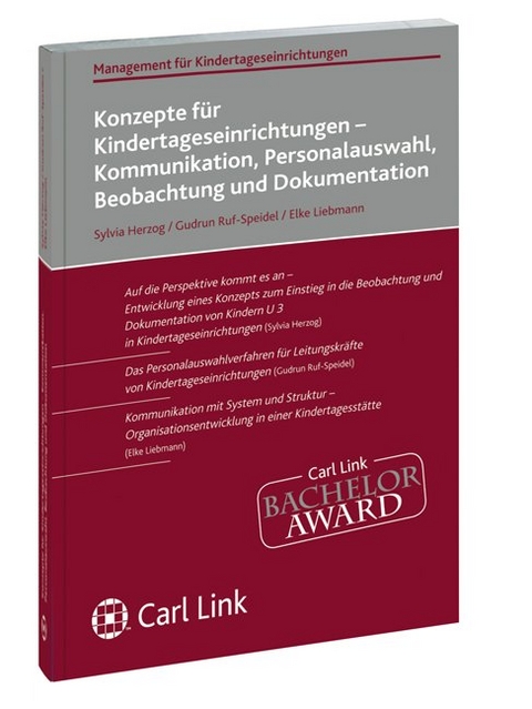 Konzepte für Kindertageseinrichtungen - Sylvia Herzog, Gudrun Ruf-Speidel, Elke Liebmann