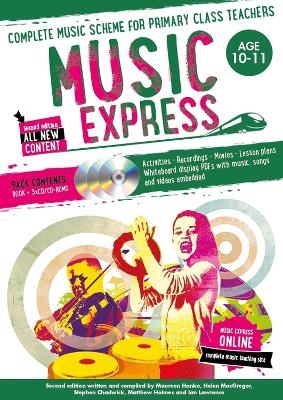 Music Express: Age 10-11 (Book + 3CDs + DVD-ROM) - Stephen Chadwick