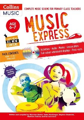 Music Express: Age 6-7 (Book + 3CDs) - Helen MacGregor