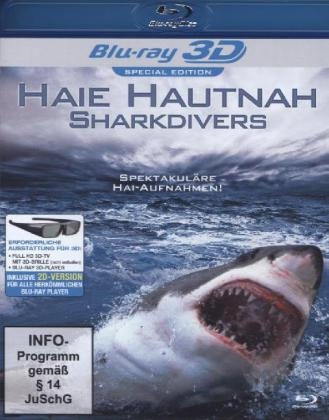 Haie Hautnah - Shark Divers 3D, 1 Blu-ray