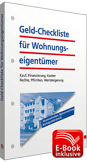 Geld-Checkliste für Wohnungseigentümer inkl. E-Book -  Walhalla Fachredaktion