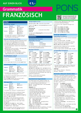 PONS Grammatik auf einen Blick Französisch - 