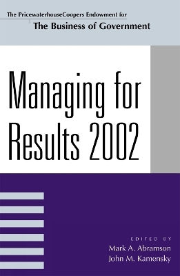 Managing For Results 2002 - 