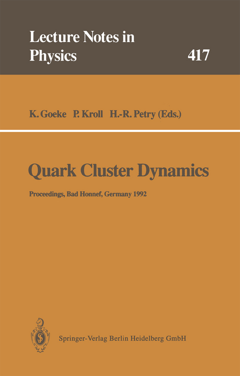 Quark Cluster Dynamics - 