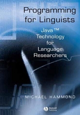 Programming for Linguists -  Michael Hammond