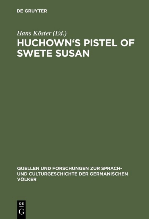 Huchown's Pistel of swete Susan - 